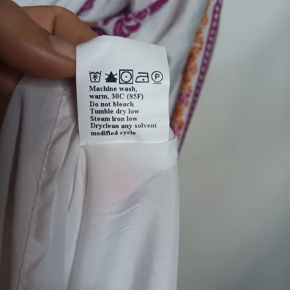 Chic White and Purple Maxi Dress - Picture 9 of 11